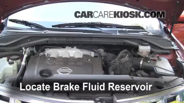 2004 Nissan Murano SL 3.5L V6 Brake Fluid Add Fluid